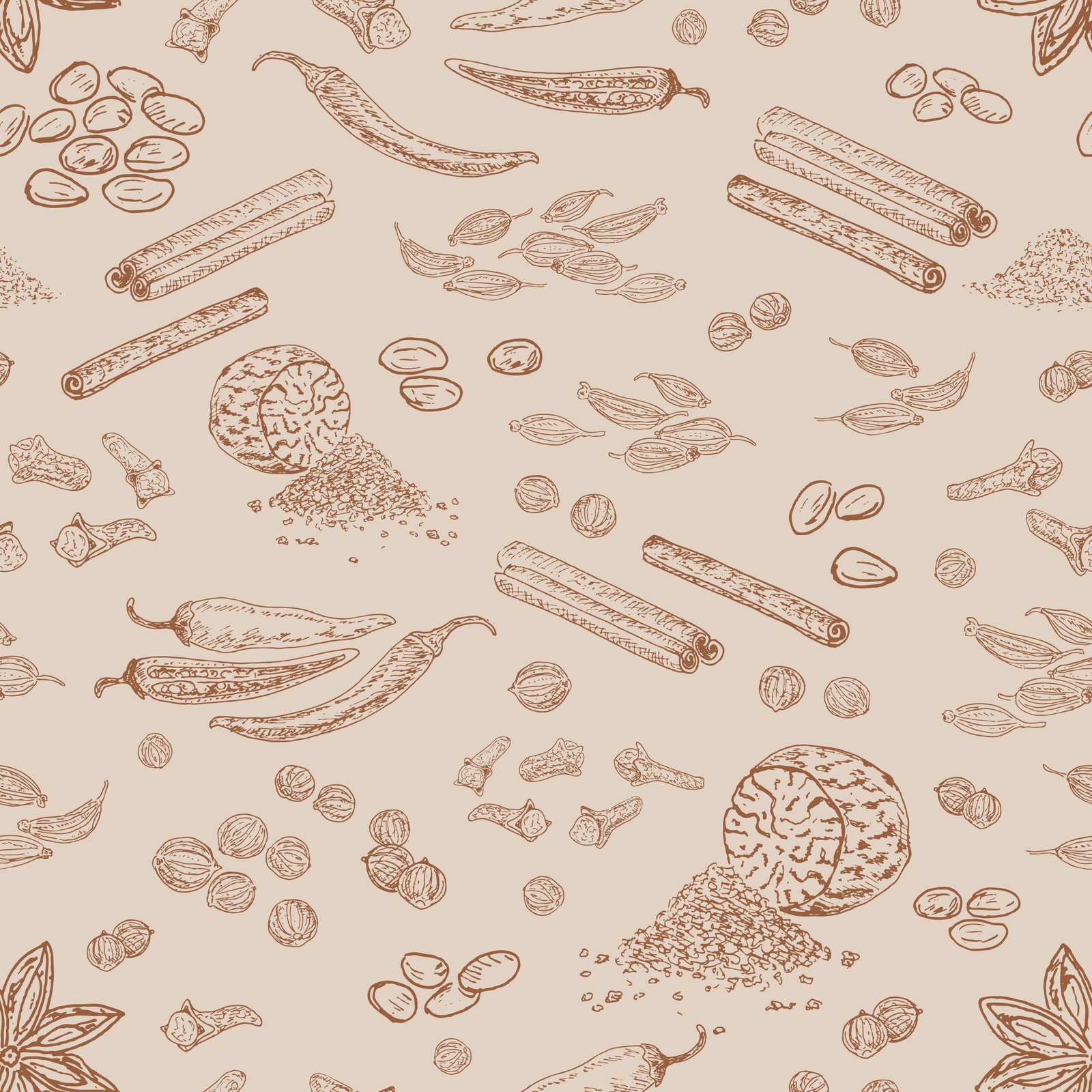 Spice pattern background